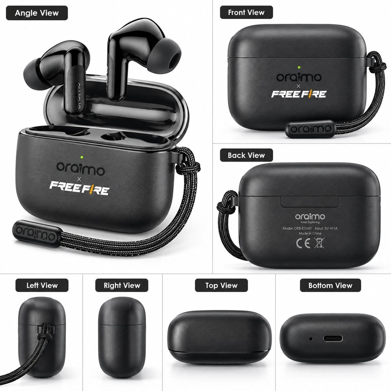 Oraimo SpaceBuds HAYATO Voice Prompt Long-Lasting True Wireless Earbuds