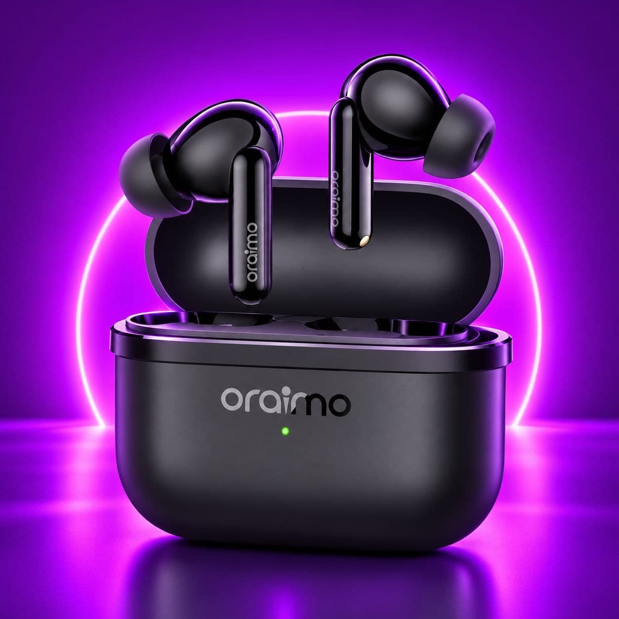 Oraimo True Wireless Earbuds - Speed Black - (OTW-324)