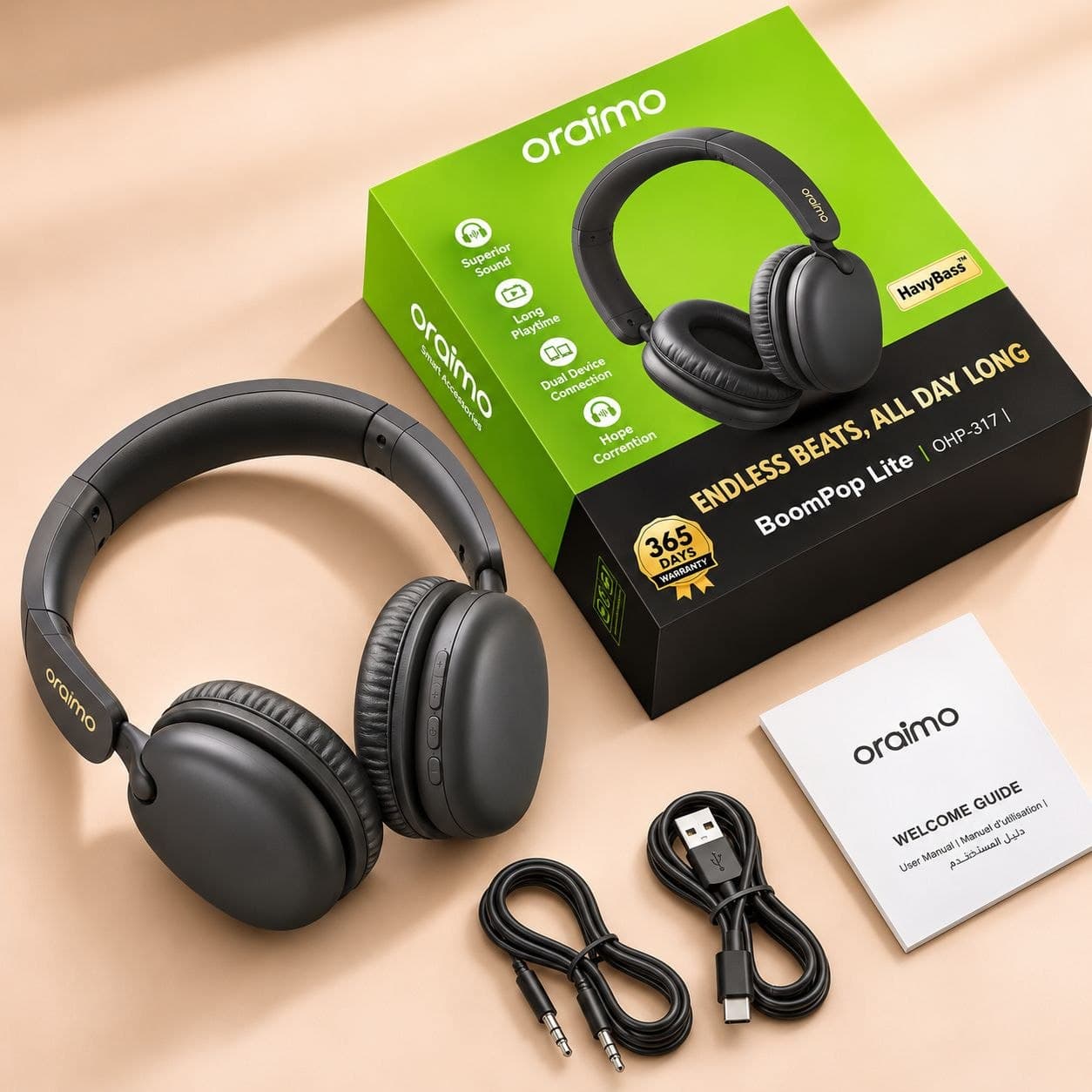 Oraimo BoomPop Lite oraimo BoomPop Lite ENC Headphones