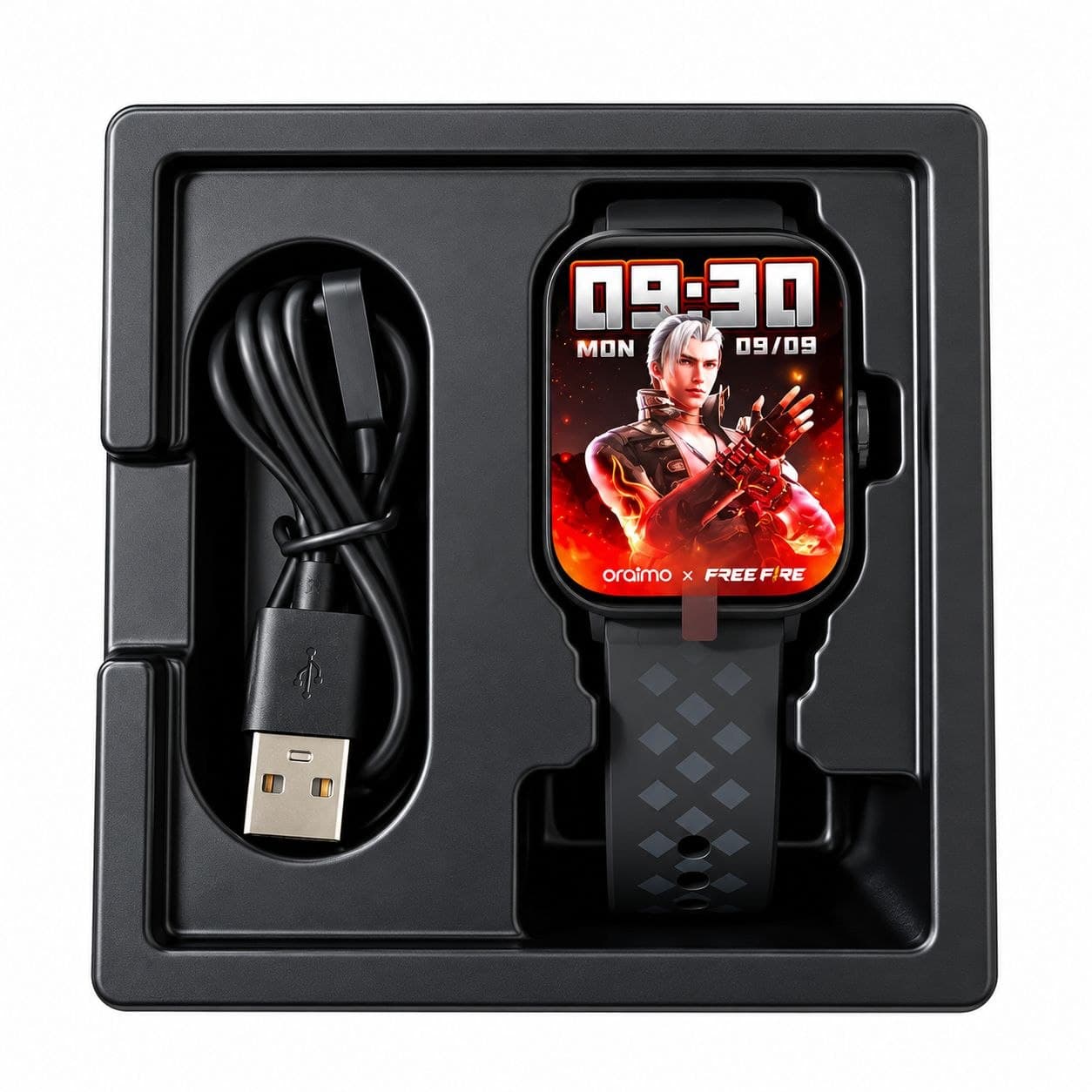 Oraimo Watch 6 HAYATO X Free Fire 2.01" HD Screen Smart Watch