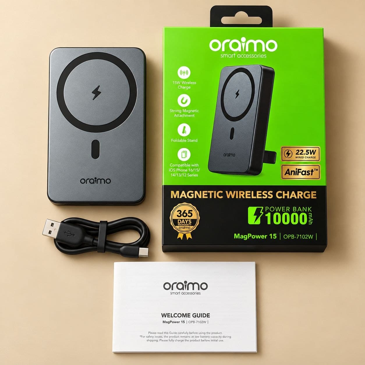 Oraimo Wireless MagPower Bank