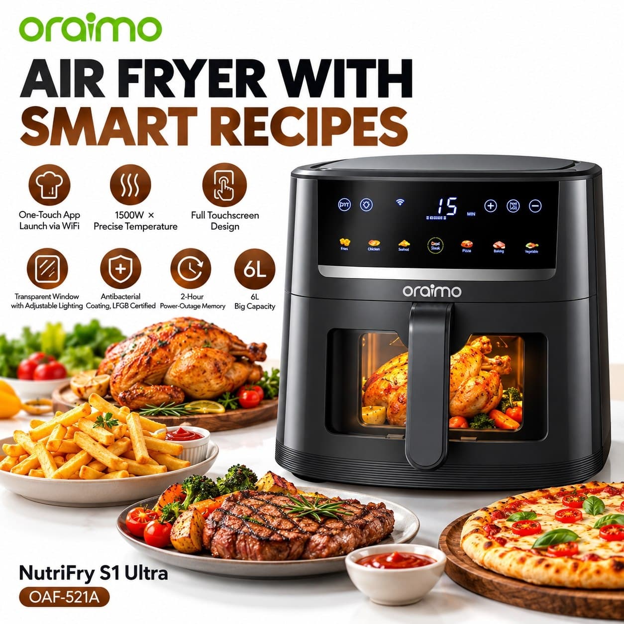 Oraimo NutriFry S1 Ultra Air Fryer