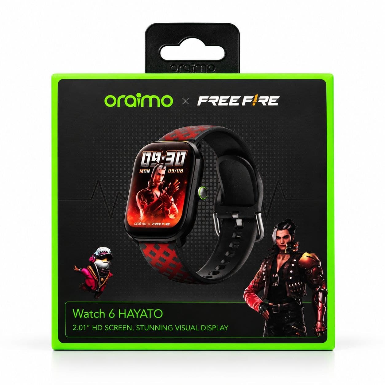 Oraimo Watch 6 HAYATO X Free Fire 2.01" HD Screen Smart Watch
