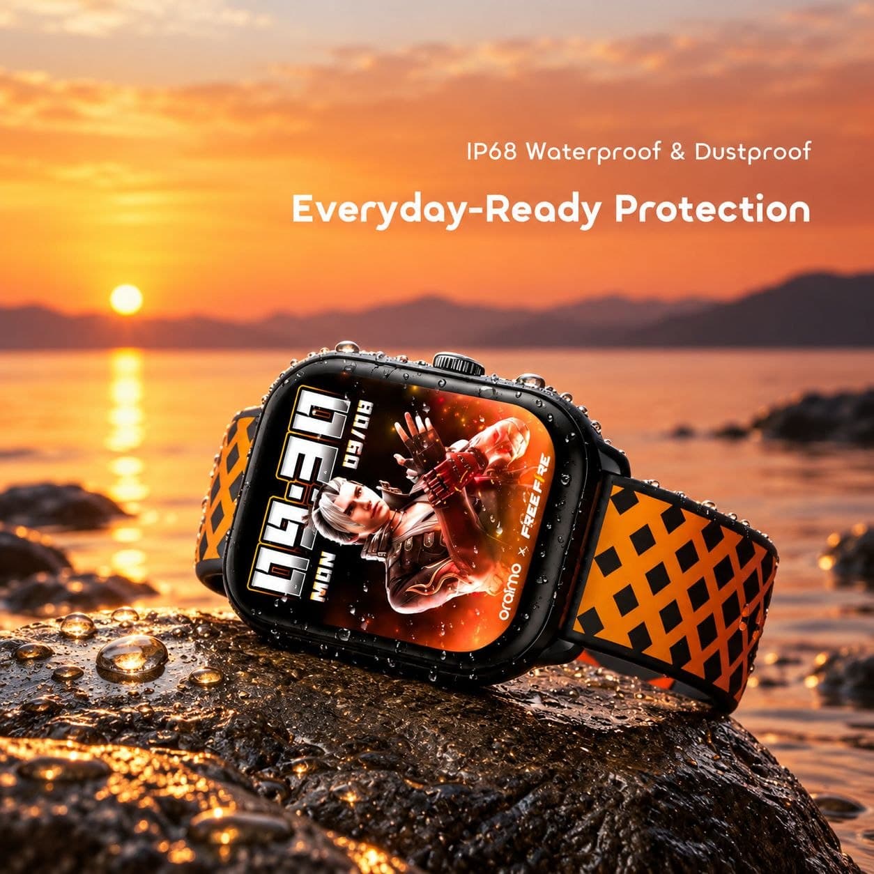 Oraimo Watch 6 HAYATO X Free Fire 2.01" HD Screen Smart Watch