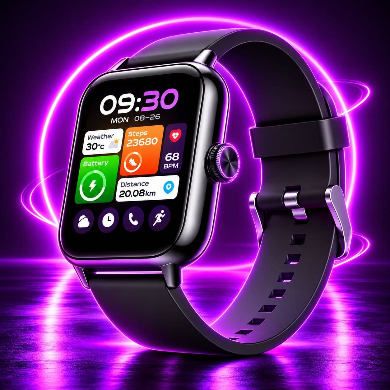 Oraimo Watch 6 Nano 1.52" TFT Full Touch Smart Watch