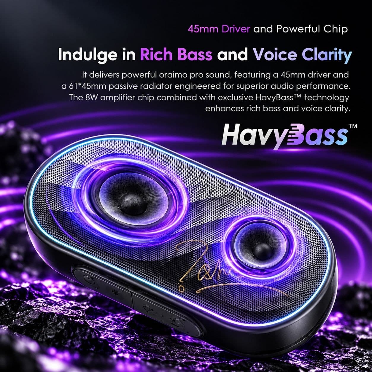 Oraimo SpaceBox 8W FM Wireless Speaker