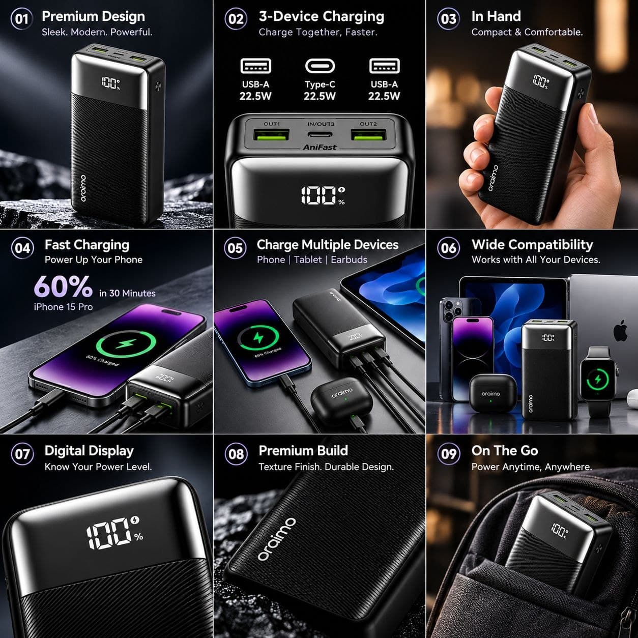 PowerNova QF1 -OPB-7270Q(Power Bank)
